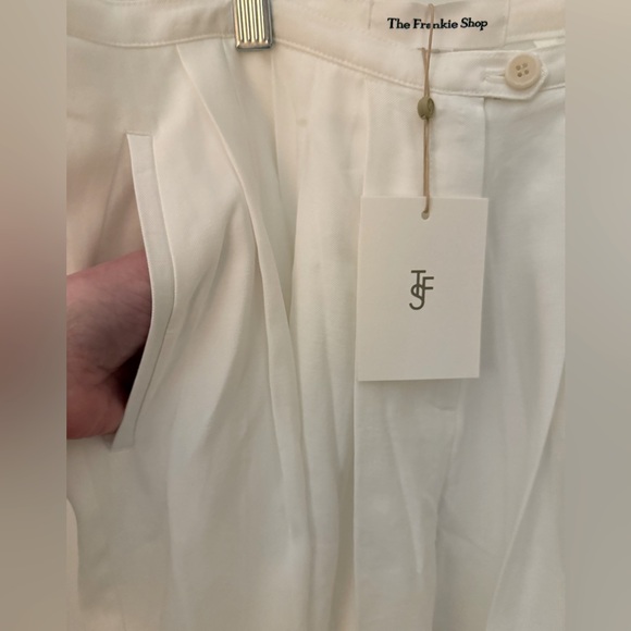 NWT The Frankie Shop Sloane Wide Leg Trousers Size L - Picture 9 of 15